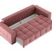 Canapea extensibila 3 locuri Alto Velvet Pink